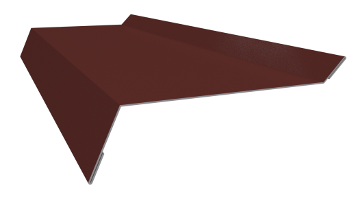 Планка примыкания в штробу 20x60x10 мм, 3009 оксид красный глянцевый