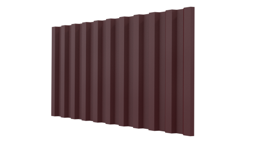 Профнастил С21 1051/1000x0,45 мм, 3005 винно-красный матовый