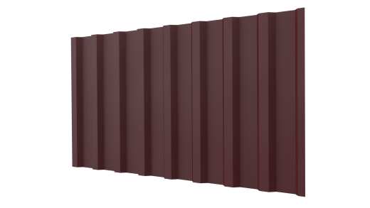 Профнастил С20B 1150/1100x0,45 мм, 3005 винно-красный матовый