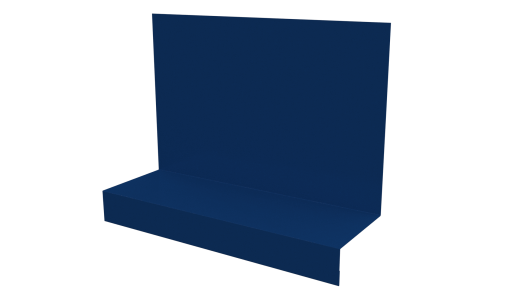 Примыкание боковое фальц 25x65x130 мм, 5005 сигнальный синий глянцевый
