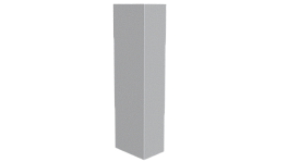 Стойка 40x60x40 мм, 9003 сигнальный белый глянцевый