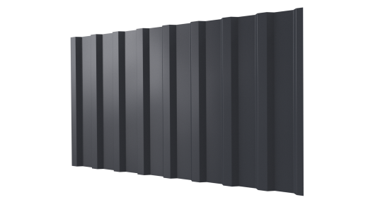 Профнастил С20B 1150/1100x0,4 мм, 7024 графитовый серый глянцевый