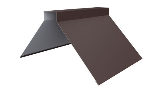 Конёк фигурный 150x150x2000 мм, 8017 шоколадно-коричневый матовый
