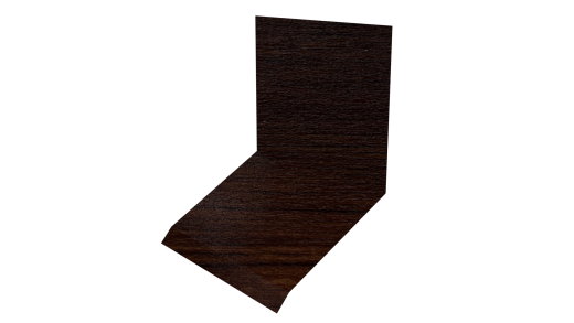 Планка примыкания верхняя к стене фальц 150x130x20 мм, Antique wood
