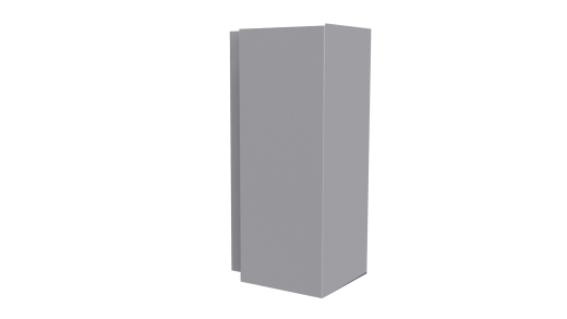Планка угла наружного сложная 75x75x2000 мм, 7004 сигнальный серый глянцевый