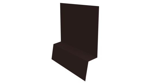 Планка стартовая фальц 135x30x55 мм, 8017 шоколадно-коричневый глянцевый