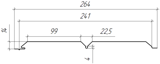 Софит Л-брус перфорированный 264/241x0,45 мм, 9003 сигнальный белый глянцевый
