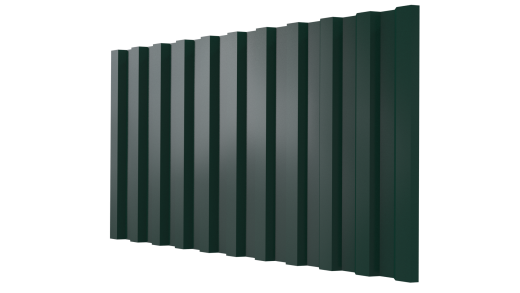Профнастил С21 1051/1000x0,4 мм эконом, 6005 зеленый мох глянцевый
