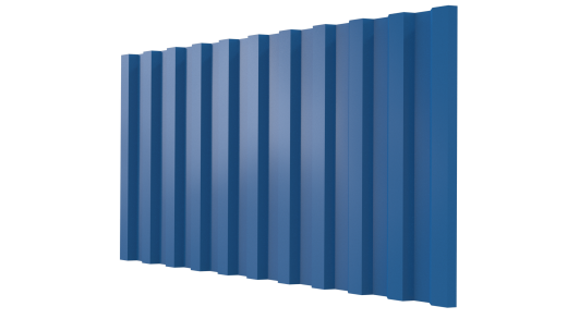 Профнастил С21 1051/1000x0,65 мм, 5015 небесно-синий глянцевый