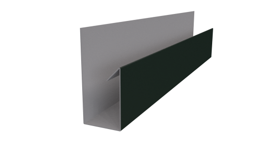 Планка П-образная Блок-хаус 30x30x2000 мм, 6009 пихтовый зеленый матовый