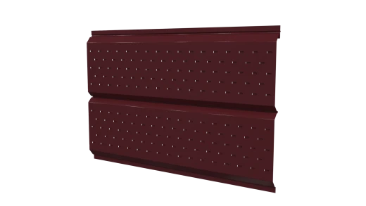 Софит Л-брус перфорированный 264/241x0,45 мм, 3005 винно-красный глянцевый