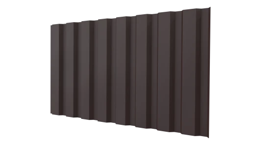 Профнастил С20A 1150/1100x0,5 мм, 8017 шоколадно-коричневый матовый