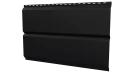 Л-брус 264/240x0,45 мм, 9005 черный янтарь матовый