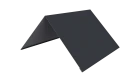 Конёк простой 150x150x2000 мм, 7024 графитовый серый глянцевый
