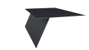 Планка карнизная фальц 130x80 мм, Морион 3D
