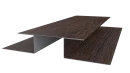 Планка стыковочная сложная Блок-хаус 110x2000 мм, Морёный дуб 3D