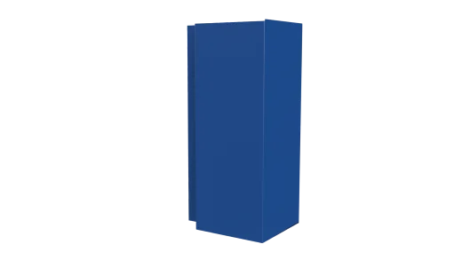 Планка угла наружного сложная 75x75x2000 мм, 5005 сигнальный синий глянцевый