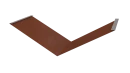 Планка ендовы нижняя 298x298x2000 мм, 8004 медно-коричневый глянцевый