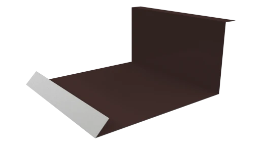 Планка примыкания нижняя 100x200x2000 мм, 8017 шоколадно-коричневый PUR Pruf
