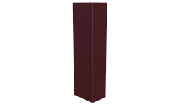 Стойка 40x60x40 мм, 3005 винно-красный матовый