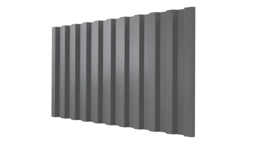 Профнастил С21 1051/1000x0,4 мм, 7037 пыльно-серый глянцевый