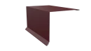 Планка торцевая 120x95x2000 мм, 3005 винно-красный матовый
