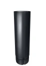 Труба круглая 90x3000 мм, 7024 графитовый серый